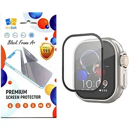 Скло захисне Drobak Apple Watch Ultra 2 49mm Black Frame A+ (323209)