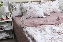 Комплект постільної білизни з компаньйоном 2-спальний TAG tekstil pbe0042244 - мініатюра 3