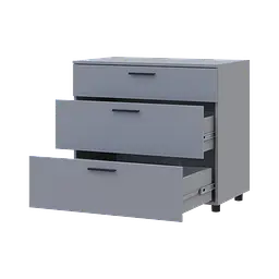 Комод Doros Торн Сірий 3Ш 90х51.6х80 (41510159) - мініатюра 3