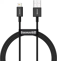 Кабель Baseus Superior Series Fast Charging Data Cable USB to Lightning 2.4A 1m Black - мініатюра 2