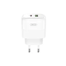 Зарядний пристрій XO 1xUSB QC 3.0 + 1xUSB-C PD 20 Вт (XO-QC37)