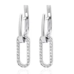 Сережки з білого золота (з40079)