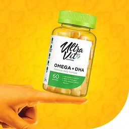 Omega 3 + DHA VPLab UltraVit 60 желейок - мініатюра 4