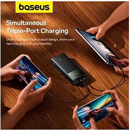Зовнішній акумулятор Baseus Star-Lord Digital Display 30000 мАh 30w (P10022905113-00) - мініатюра 6