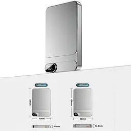 Повербанк MagSafe Powerbank C1 з бездротовою зарядкою для iPhone 10000 mAh - мініатюра 9