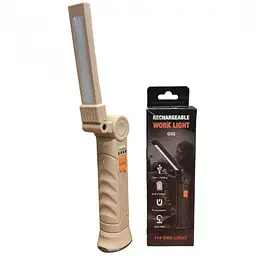 Акумуляторна складана лампа поворот на 180° з магнітом та гачком WORKLIGHT G-52 LED COB