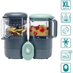 Блендер-пароварка Babymoov Nutribaby One синій (A001133) - мініатюра 3
