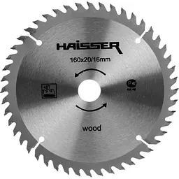 Haisser Диск пильний по дереву 160х16 / 20 48 зуб.