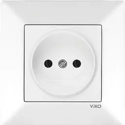 Розетка без заземлення VIKO Meridian біла (90970007-WH)