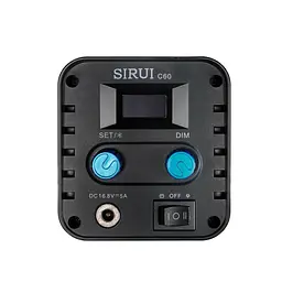 Безшумний портативний світлодіодний точковий світильник SIRUI C60 LED 60W для фото та відеозйомки (780429) - мініатюра 3