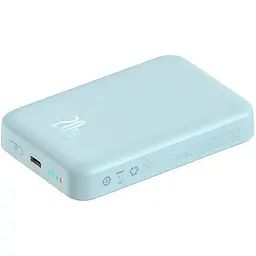 Зовнішній акумулятор Baseus Magnetic Mini Wireless Fast Charge Power Bank 10000mAh 20W Blue (PPCX110103) [102123] - мініатюра 5