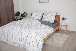 Комплект постільної білизни ТЕП Soft dreams White Look двоспальний сірий з білим (2-03858_27785) - мініатюра 2