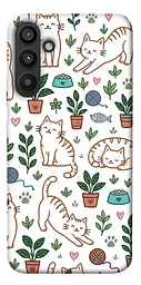 TPU чохол Demsky Cats pattern для Samsung Galaxy A34 5G