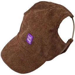 Кепка Hat-Dog 2/S вельвет шоколад з регульованою затяжкою 369