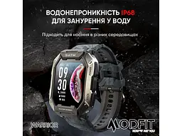Чоловічий наручний годинник Warrior Army Green Modfit acs0029734 - мініатюра 7