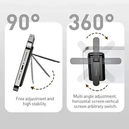 Підставка-тримач для телефона Baseus Foldable Bracket LUXZ000001 чорний - мініатюра 2