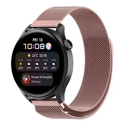 Ремінець Universal Milanese Loop Samsung/Amazfit/Huawei 20 mm Pink (32371_3342036)