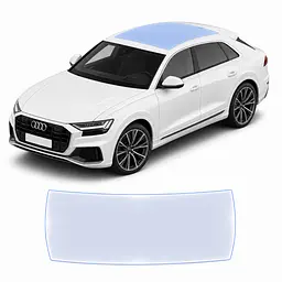 Антигравійна захисна бронеплівка за лекалами для Audi Q8 4M 2018-2023 - зона даху