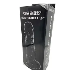 Фалоімітатор Power Escorts Monster John 11.8" 30 см (чорний) - мініатюра 6