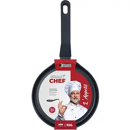 Сковорода Bravo Chef L'Appetit для млинців 24 см (BC-1103-24Р) - мініатюра 4