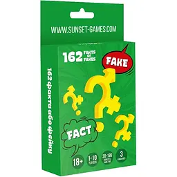 Гра для компаній Sunset Games 162 факти чи фейки? 54 картки)