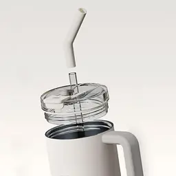 Термокухоль MiJia Straw Cup 1л Steel [MJXGB01RM] [133608] - мініатюра 4
