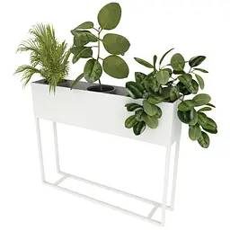 Вазон-кашпо для квітів Nice & Cozy Stand 100x20x80 см на підставці білий
