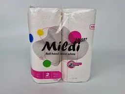 Паперові рушники, Mildi Smart, Кохавинка, 2-шарові, білий, 230ммx250мм, 160 в упаковці
