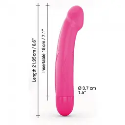 Вібратор Dorcel Real Vibration M Magenta 2.0, діаметр 3,7см, перезаряджається, для точки G - мініатюра 3