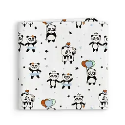 Пелюшки муслінові Cosas Blue Panda 75x100 см, блакитні - мініатюра 2