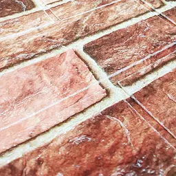 Самоклеюча декоративна 3D панель 3D Loft під коричневу катеринославську цеглу в рулоні 3080x700x3мм - мініатюра 5