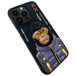Чохол Nimmy 3D Matal Buttons Apple iPhone 15 Pro Gorilla Black - мініатюра 4