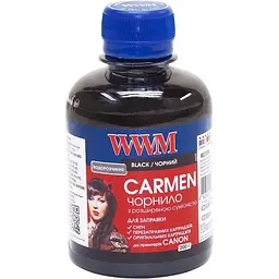 Чорнило WWM Canon Universal CARMEN PG-30/37/40/50/510/512, PGI-5/425/520 Black 200г (CU/B)