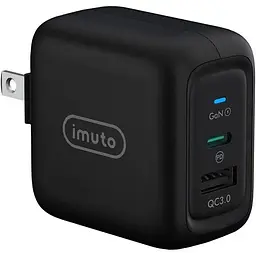 Зарядний пристрій USB C потужністю 65 Вт, PD3.0 та GaN Tech