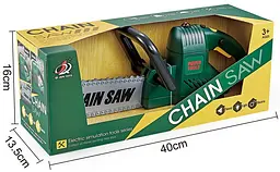 Бензопила для дітей Power Tools — зі звуком, світлом і рухомим ланцюгом - мініатюра 9