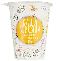 Каша швидкого приготування Ілна вівсяна класична 60 г
