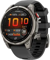 Смарт-годинник Garmin Fenix 8 Pro 47 mm AMOLED Titanium with Graphite/Black (010-03198-10/11)