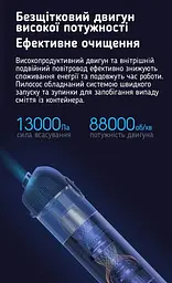 Ручний портативний автопилосос Mijia Handy Vacuum Cleaner Mini SSXCQ01XY/BHR4428CN - мініатюра 10