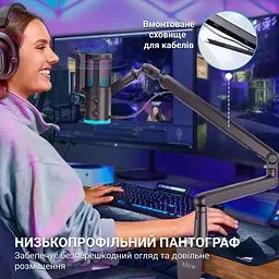 Мікрофон Fifine Black конденсаторний USB (TAM6) - мініатюра 13