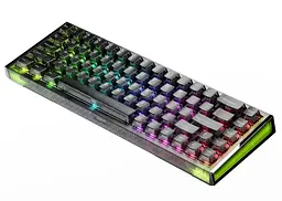 Клавіатура DAREU COOL 68 (8000 Hz / Rapid Trigger) Black Transparent (KB-COOL68-IBK)
