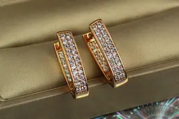 Сережки Xuping Jewelry подарунок долі 2 см золотисті