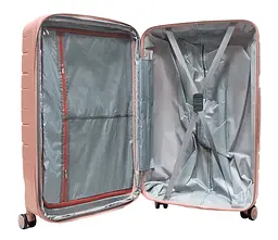 Валіза велика L поліпропілен Milano bag 0306 76×49×31см 82л Рожевий - мініатюра 4