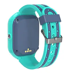 Розумний годинник для дітей з подвійною камерою Lemfo Q51, сім картою, GPS трекером та прослуховуванням До 2 днів роботи Бірюзовий - мініатюра 4