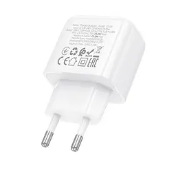 Сітчастий зарядний пристрій HOCO CS53A Surplus single port PD25W charger білий - мініатюра 3