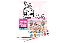 Набір для розпису за номерами 40x40 см KHO1102 "L.O.L. Spring Bling Hops with Kittea" Ideyka - мініатюра 2