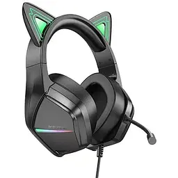Накладні навушники Borofone BO106 Cute cat (USB+3.5mm/2m) Elf Cat