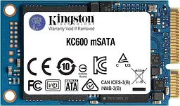 Накопитель SSD 512GB Kingston KC600 mSATA SATAIII 3D TLC (SKC600MS/512G) - мініатюра 2