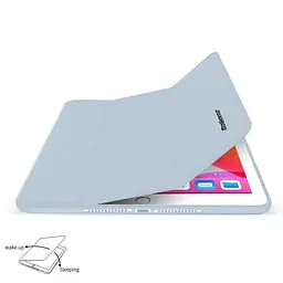 Чохол-книжка BeCover Tri Fold Soft TPU з кріпленням Apple Pencil для Apple iPad 10.2 2019/2020/2021 Light Blue (706747) - мініатюра 3