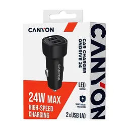 Зарядное устройство для Canyon 2xUSB 24W black (CNE-CCABR2AA) - миниатюра 7