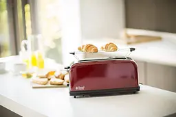 Тостер Classic 1100Вт, довгі слоти, метал, червоний Russell Hobbs teh0025672 - мініатюра 8